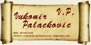 Vukomir Palačković vizit kartica